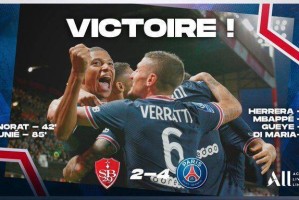  巴黎,圣日耳曼豪取十连胜领跑积分榜,姆巴佩破门锁定胜局  